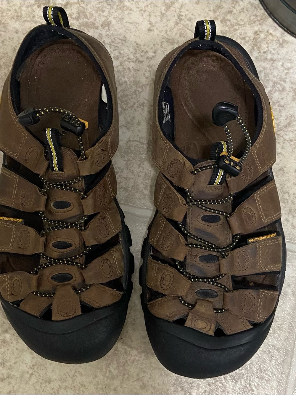 Keen Men's Brown and Black Waterproof Outdoor Sandals